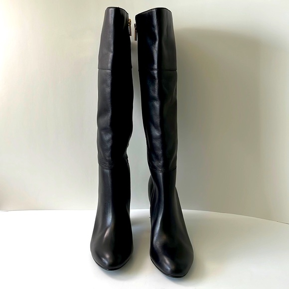Isola 'Coralie' Leather Over the Knee Block Heel Boots, Black, size 8M - Picture 2 of 15